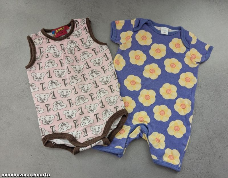 2 x letní overal, tílko