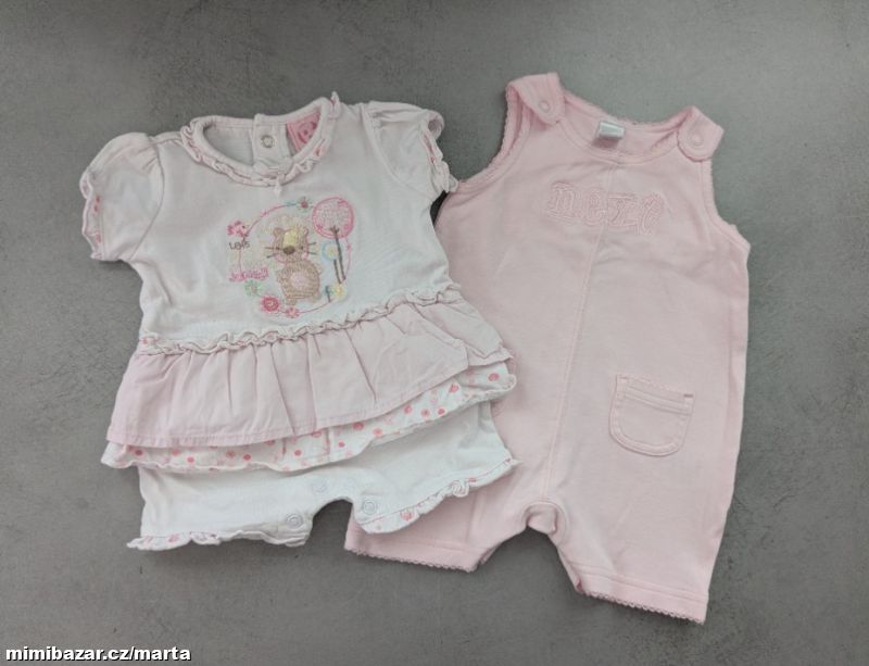 2 x letní overal, tílko