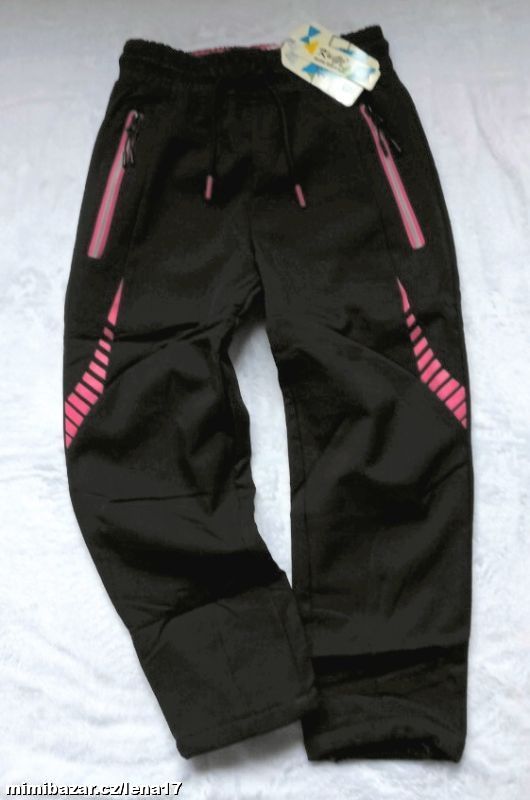 Nové SOFTSHELLOVÉ KALHOTY s fleecem- 6-7 let, 122
