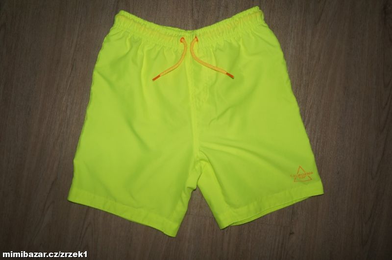 Primark neonově žluté plavky vel.140