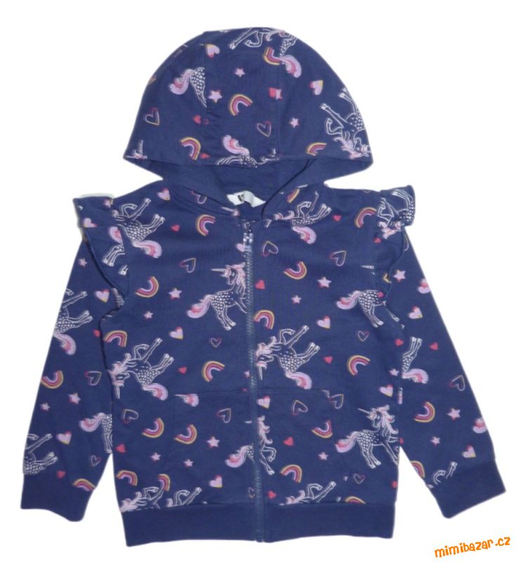 V by very mikina s jednorožci vel. 110