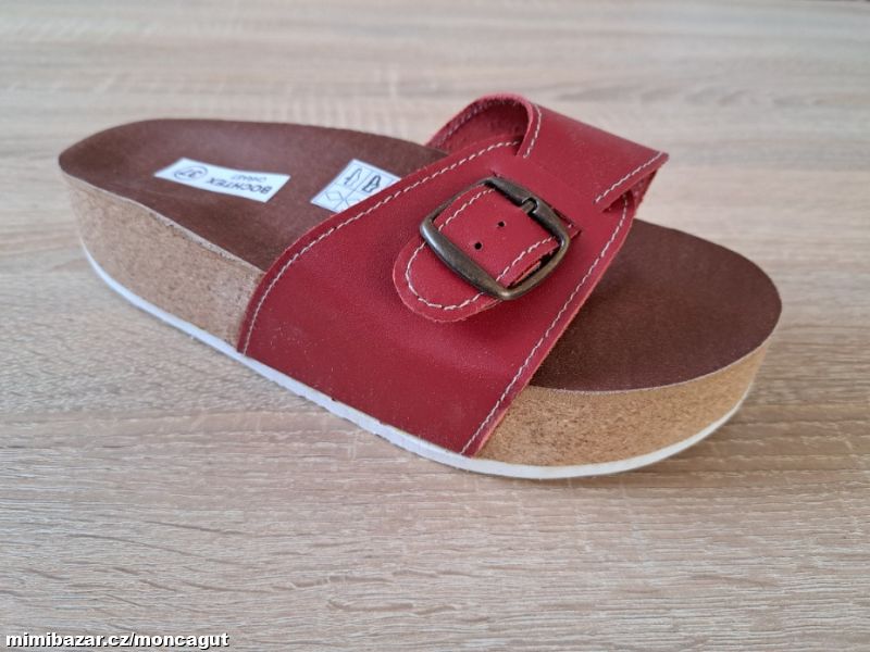 KORKOVÉ PANTOFLE zdravotní - MĚKČENÁ STÉLKA