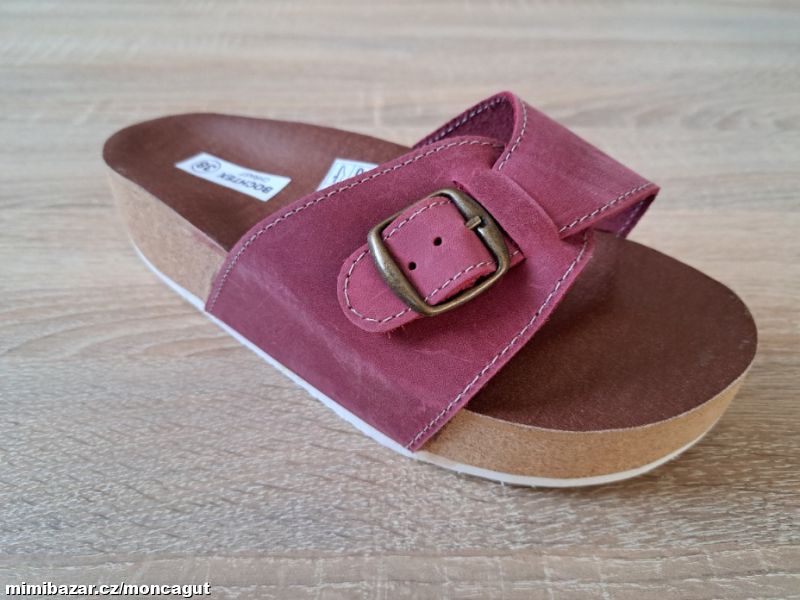 KORKOVÉ PANTOFLE zdravotní - MĚKČENÁ STÉLKA