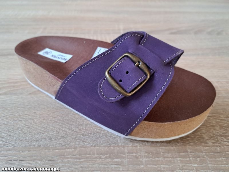 KORKOVÉ PANTOFLE zdravotní - MĚKČENÁ STÉLKA