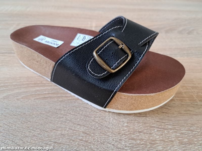 KORKOVÉ PANTOFLE zdravotní - MĚKČENÁ STÉLKA