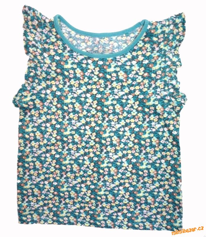 bavlněné tričko květované vel.116