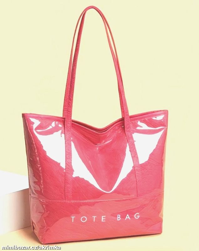 Shopping bag růžovo-červená