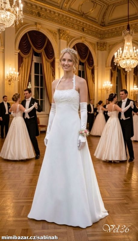 ELEGANTNÍ SVATEBNÍ ŠATY vel.38