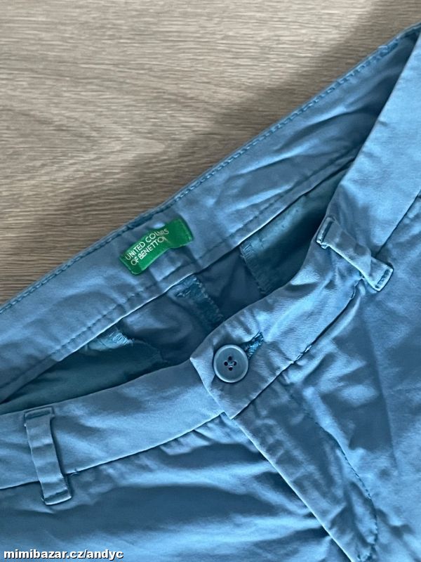 Benetton Chino modre kalhoty vel 38