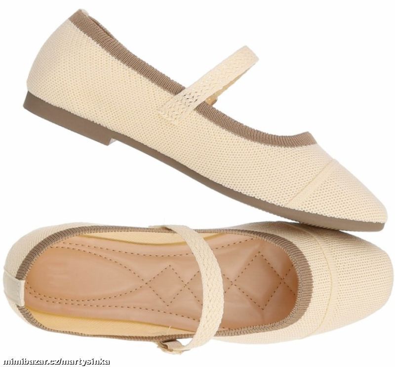 Dámské elegantní baleríny s řemínkem JARO 2026