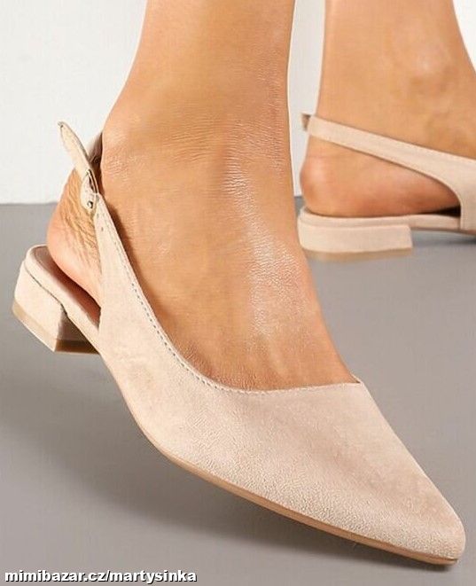 Dámské elegantní baleríny s volnou patou JARO 2026