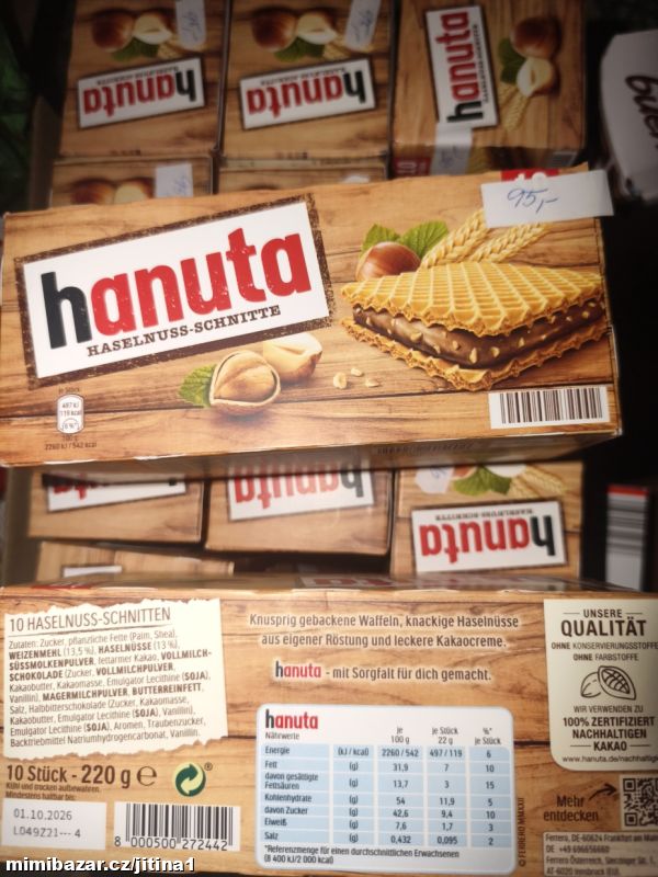 Hanuta 10ks cena za balení