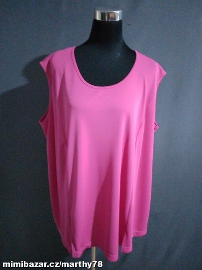 *** KRÁSNÝ DÁMSKÝ TOPÍK BEZ VZORU, VEL.52/54 ***