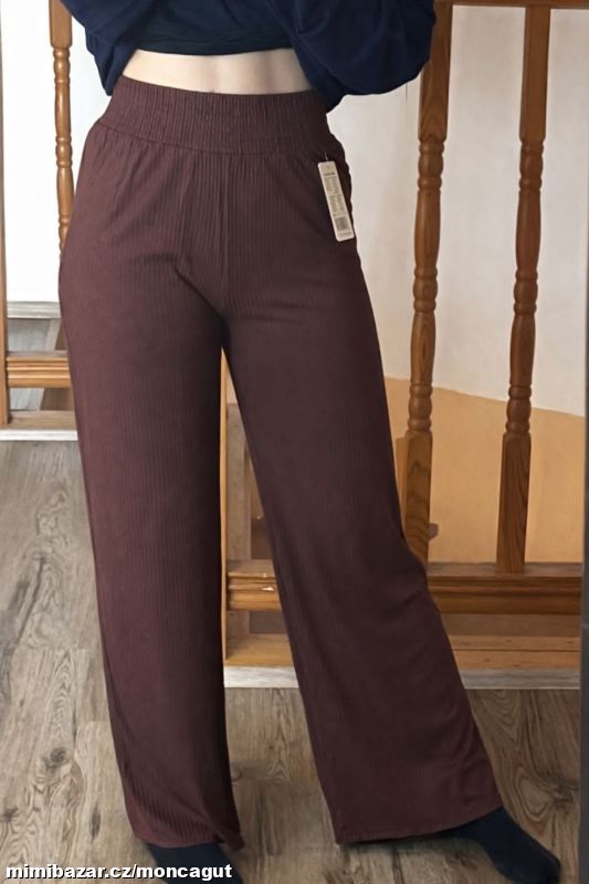Dámské kalhoty široké nohavice
