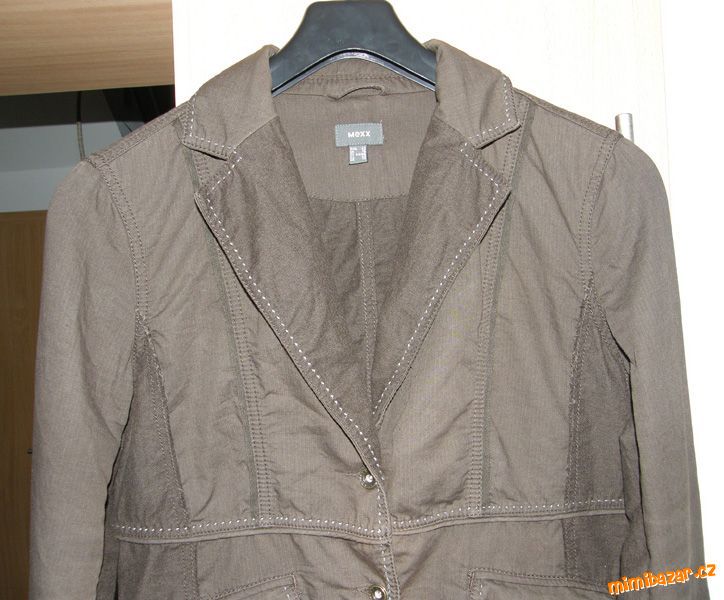 khaki sako / tmavě hnědý jarní kabátek