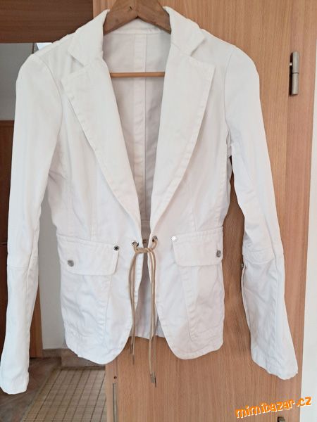 bílé bavlněné sáčko / letní kabátek / bundička