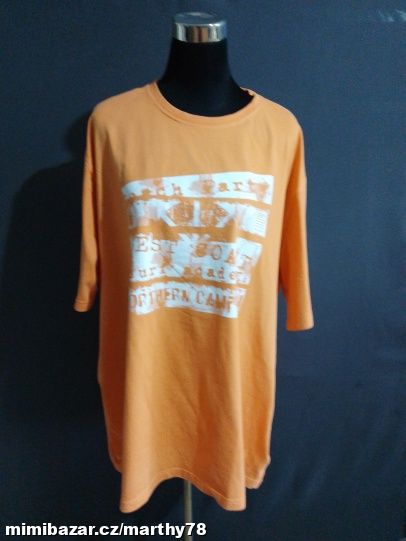 *** KRÁSNÉ TRIKO S POTISKEM, UNISEX, VEL.4XL ***