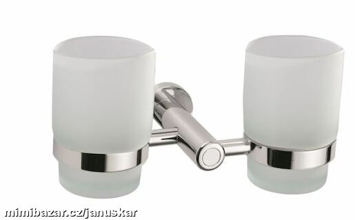 Držák skleniček/držák na kartáčky Multi Soft chrom