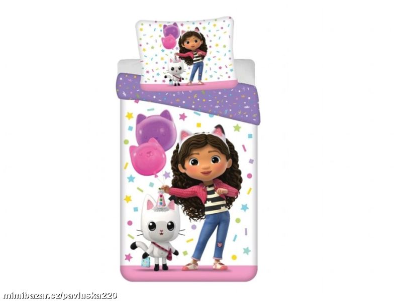 Povlečení Gabby´s Dollhouse Confetti