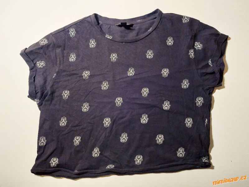 Tričko s krátkým rukávem, crop top