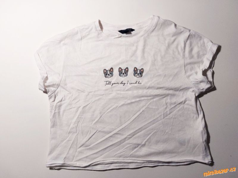 Tričko s krátkým rukávem, crop top