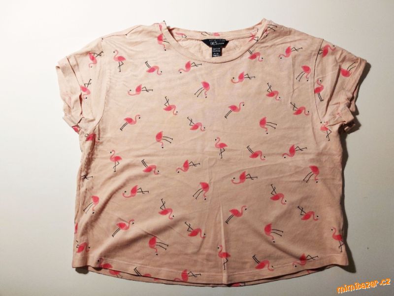 Tričko s krátkým rukávem, crop top