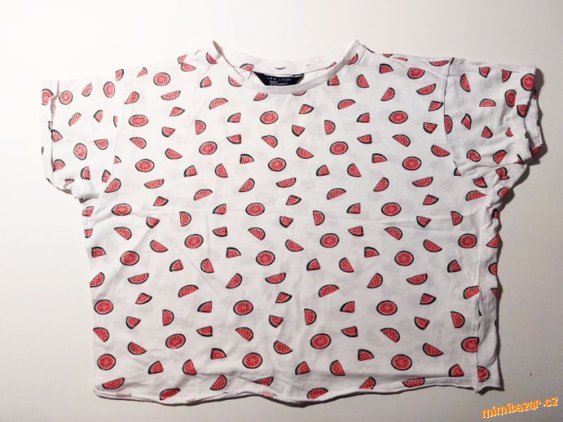 Tričko s krátkým rukávem, crop top