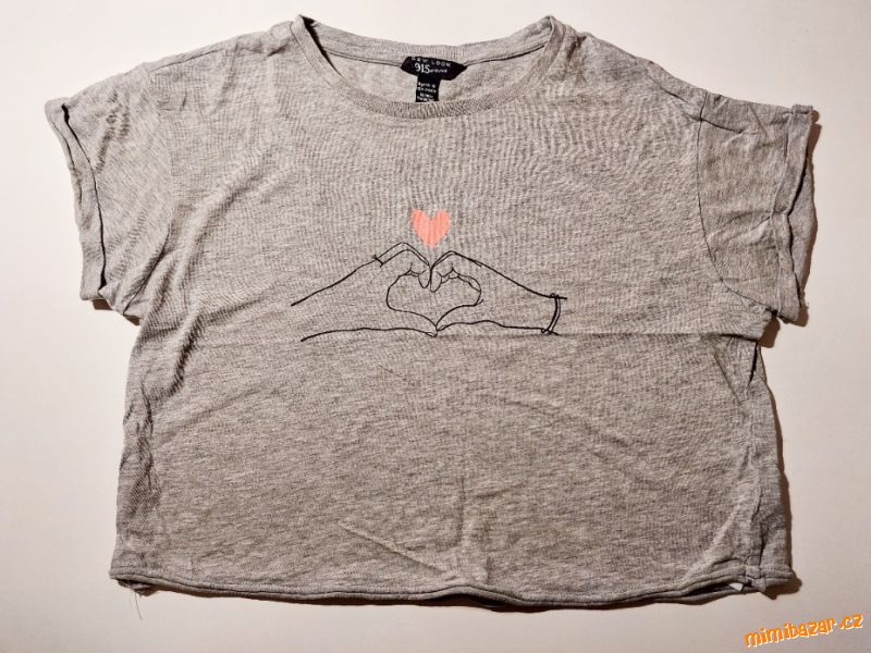 Tričko s krátkým rukávem, crop top