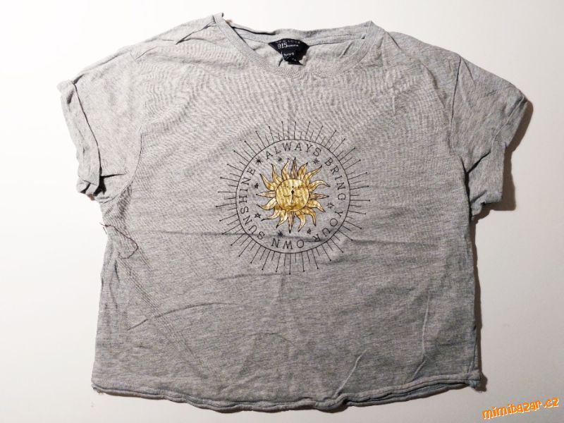 Tričko s krátkým rukávem, crop top