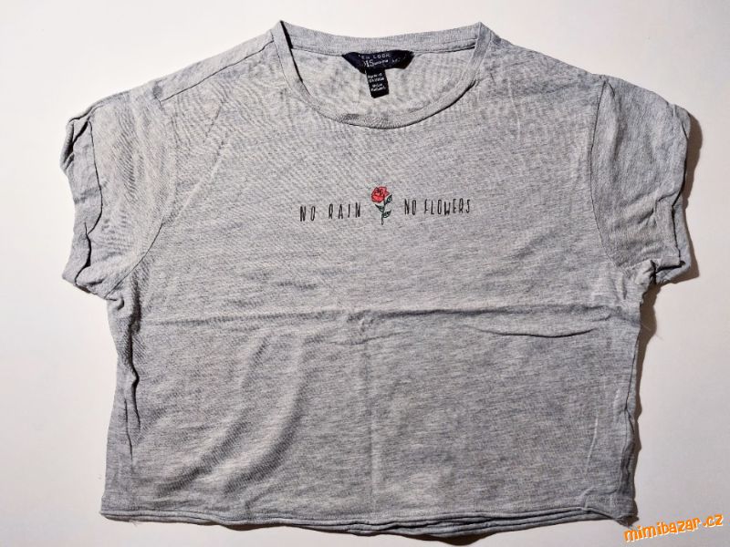 Tričko s krátkým rukávem, crop top