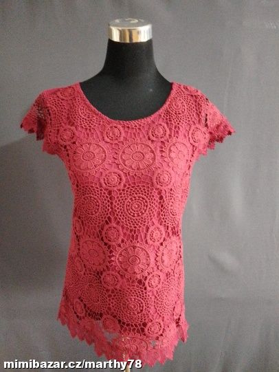 *** KRÁSNÉ DÁMSKÉ TRIKO S KRAJKOU, VEL.36 ***