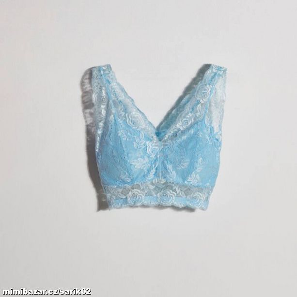 Krajková podprsenka vel. S MODRÁ