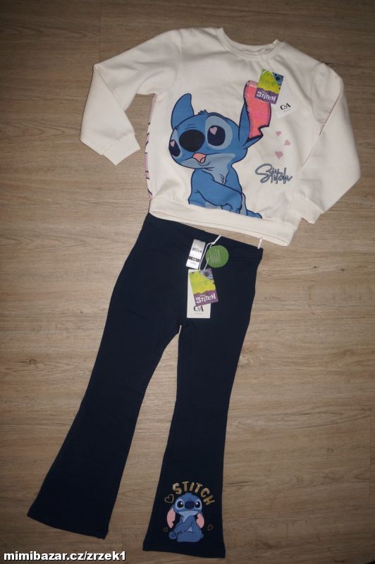 C&A Stitch souprava mikina + legíny vel.128(7let)