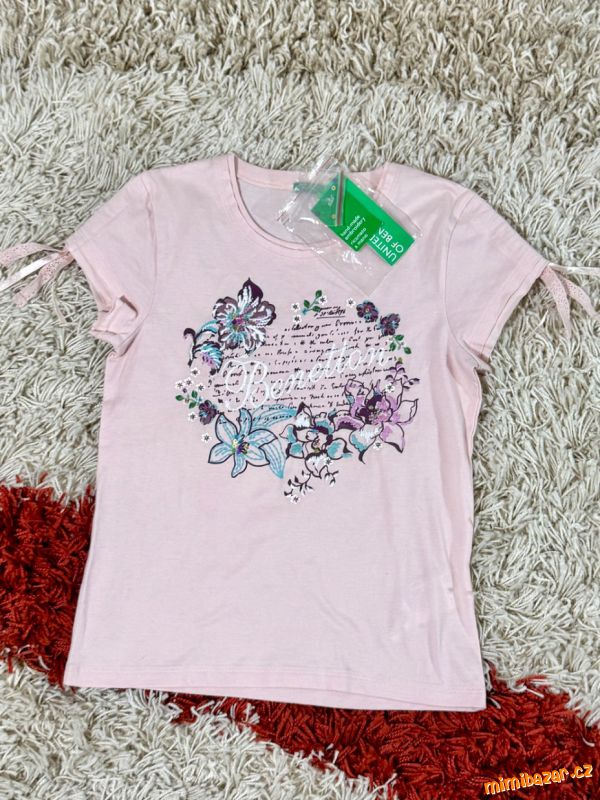 No;vé s visačkou Tričko Benetton 128/134