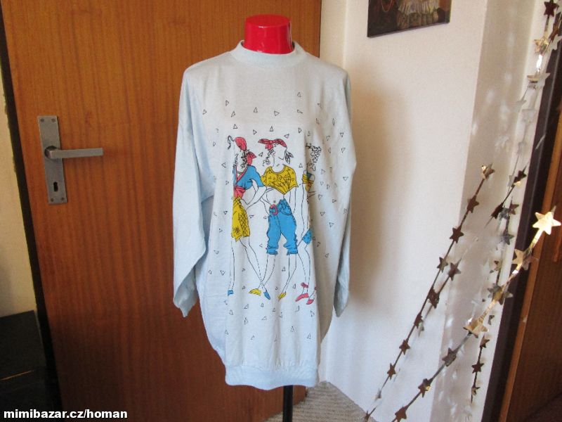 Nová bavl. noční košile, dl. rukáv, vel. M-L