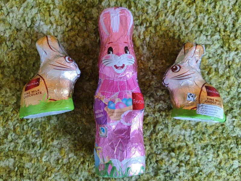 Mléčná čokoláda - velikonoční zajíc