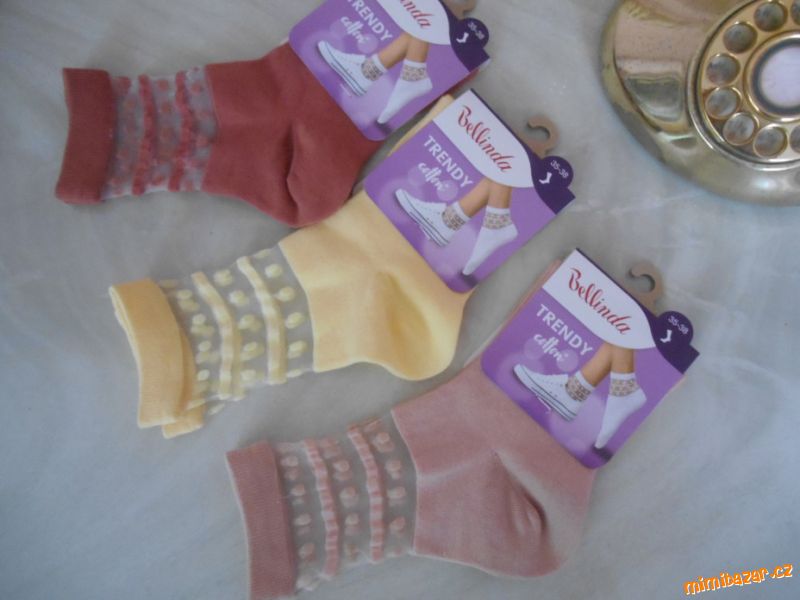Ponožky Bellinda - 3 párysada. vel. 35-38