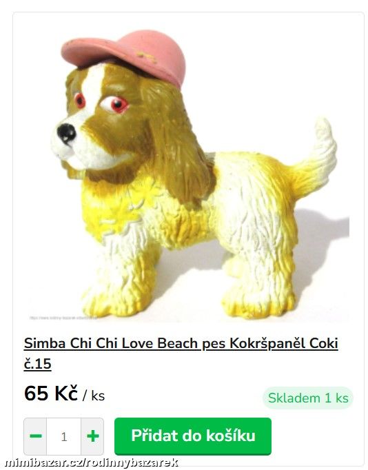 Chi Chi Love Beach figurka pes Kokršpaněl Coki 15