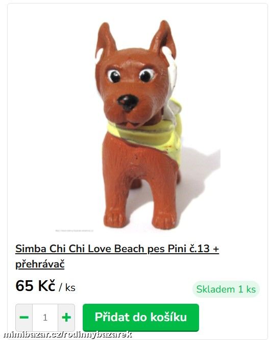 Chi Chi Love Beach figurka pes pejsek Pini 13