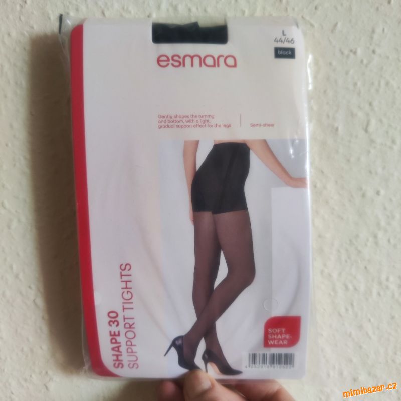 Dámské podpůrné tvarující černé punčocháče v. L