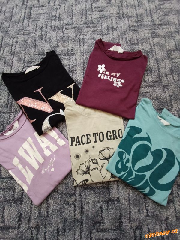 Tričko, triko, trička 5 kusů