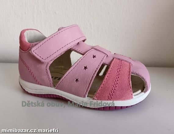Letní kožené sandály/sandálky SANTÉ IC/133610 pink