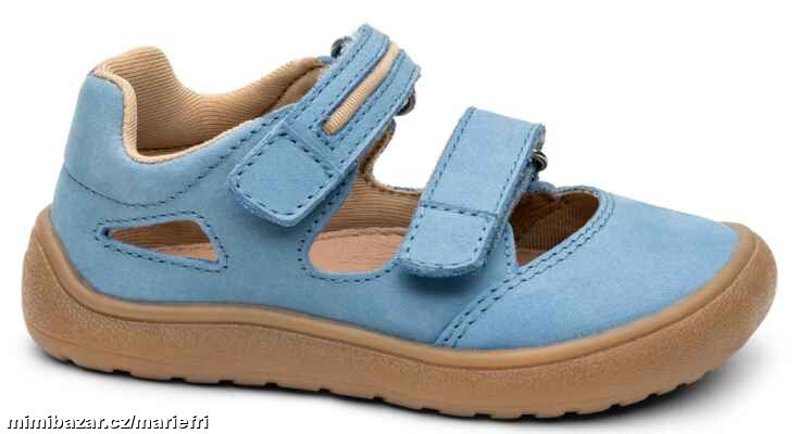 Letní kožené barefoot sandály Protetika NERY blue
