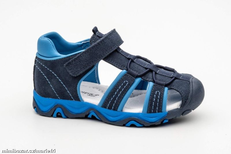 Letní kožené sandály Protetika FREDO navy