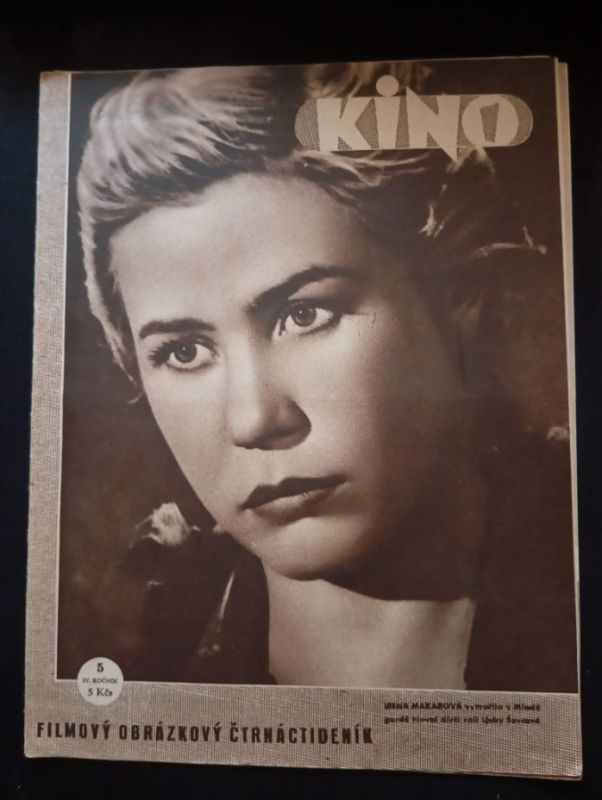 Kino, starý, retro časopis Československo, 3.3.1949