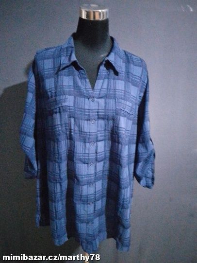 *** KRÁSNÁ DÁMSKÁ KOŠILOVÁ HALENKA, VEL.4XL ***