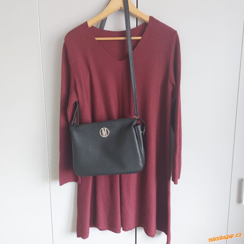 ÚPLET ŠATY SVETR + KABELKA