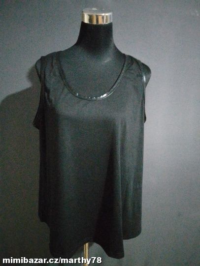 *** KRÁSNÝ DÁMSKÝ TOPÍK BEZ VZORU, VEL.XXL ***