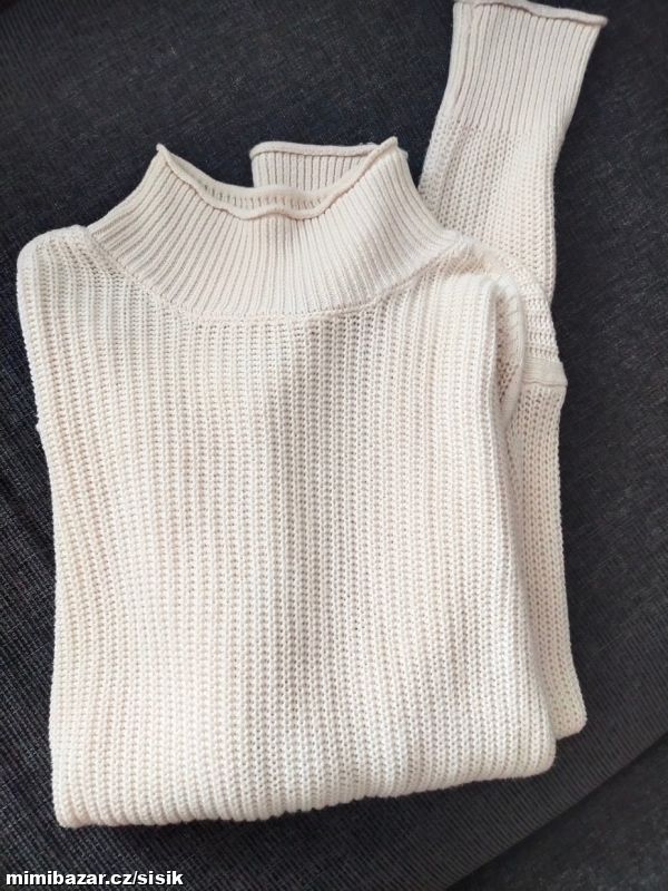 Krémový svetr - svetřík