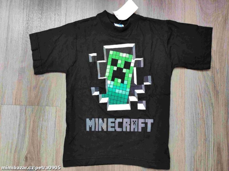 Chlapecké triko Minecraft bavlněné vel. 116